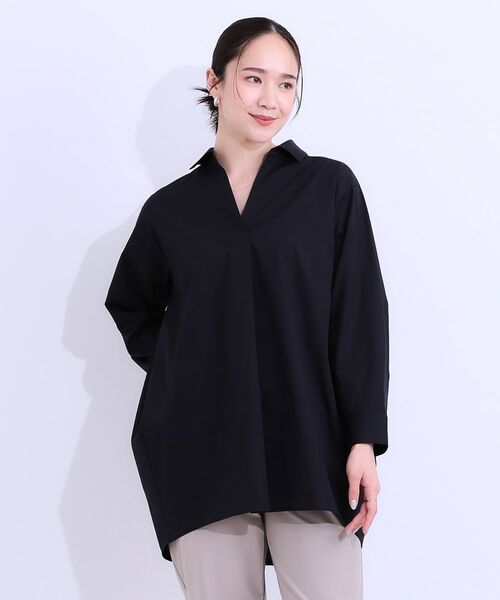 SHOO・LA・RUE / シューラルー チュニック | 【洗える/S-LL】きれいに体型カバーが叶うチュニックシャツ | 詳細9