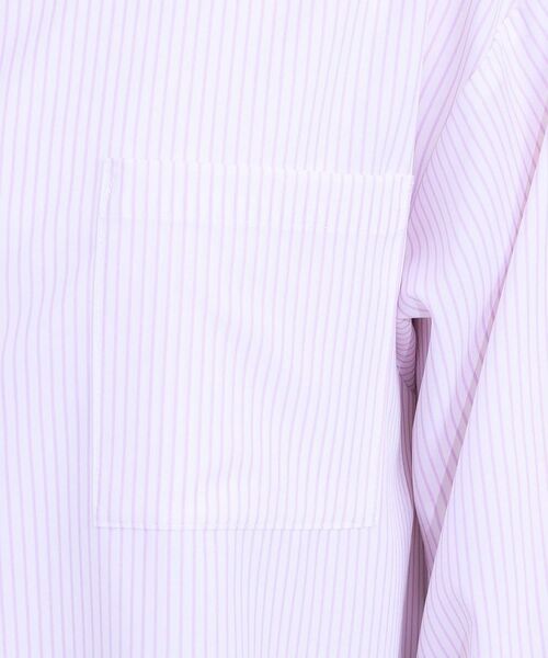 SHOO・LA・RUE / シューラルー シャツ・ブラウス | 【ひんやり/UV/吸水速乾/洗濯後しわになりにくい】ラッシュガードにもなる ストライプ前開きシャツ | 詳細23