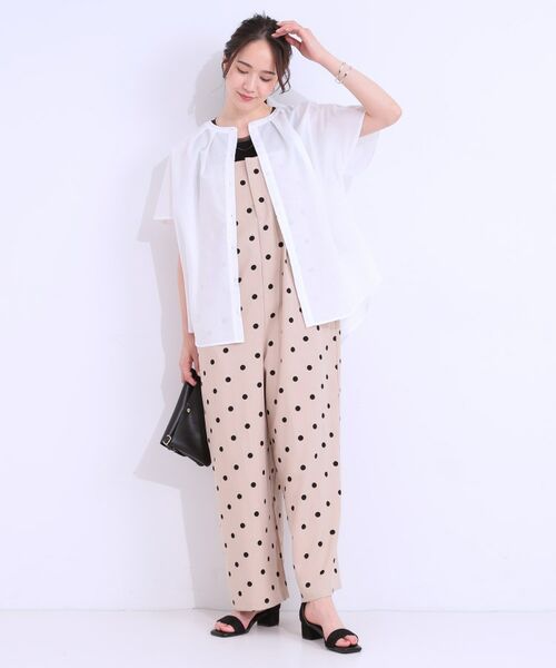 SHOO・LA・RUE / シューラルー シャツ・ブラウス | 【洗える/S-LL/UV/吸水速乾】洗濯後しわになりにくいリネンブレンド前あきシャツ | 詳細11