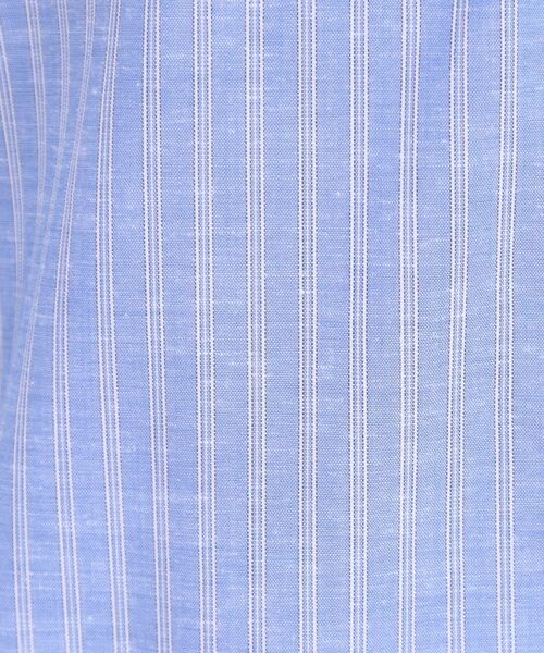 SHOO・LA・RUE / シューラルー シャツ・ブラウス | 【洗える/S-LL/UV/吸水速乾】洗濯後しわになりにくいリネンブレンド前あきシャツ | 詳細4