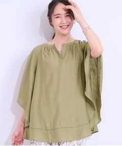 SHOO・LA・RUE / シューラルー シャツ・ブラウス | 【洗える/ひんやり】涼しく体型カバー お袖フレア ドレープブラウス