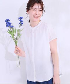 SHOO・LA・RUE / シューラルー シャツ・ブラウス | 【洗える/S-LL】涼やかで好印象 サッカーブラウス