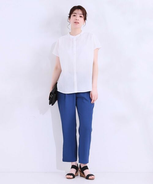 SHOO・LA・RUE / シューラルー シャツ・ブラウス | 【洗える/S-LL】涼やかで好印象 サッカーブラウス | 詳細11