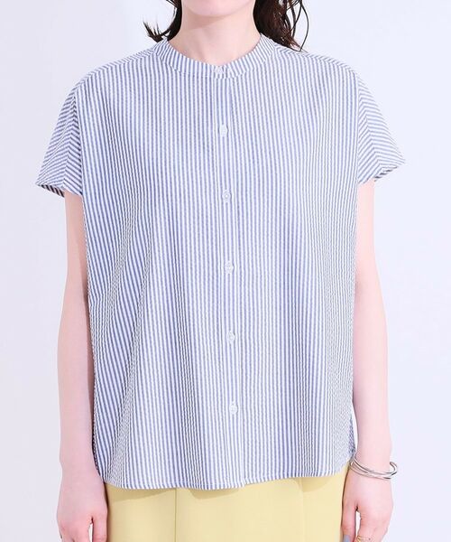 SHOO・LA・RUE / シューラルー シャツ・ブラウス | 【洗える/S-LL】涼やかで好印象 サッカーブラウス | 詳細13