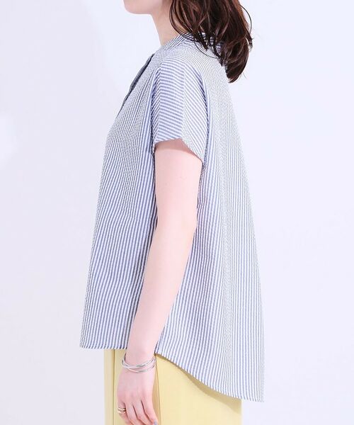 SHOO・LA・RUE / シューラルー シャツ・ブラウス | 【洗える/S-LL】涼やかで好印象 サッカーブラウス | 詳細14