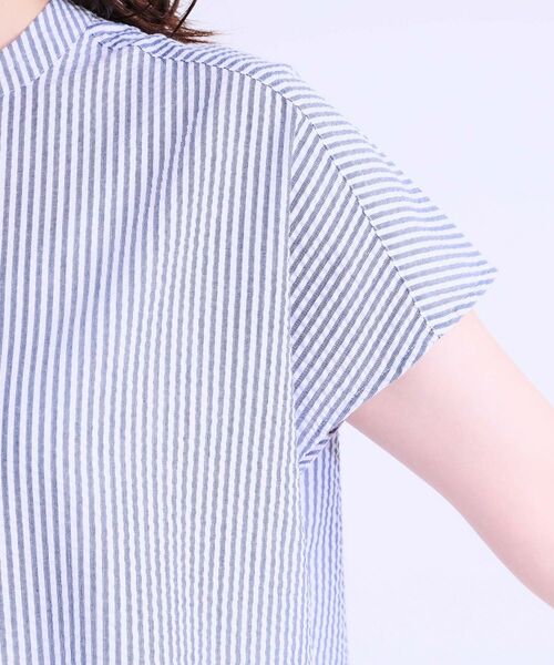SHOO・LA・RUE / シューラルー シャツ・ブラウス | 【洗える/S-LL】涼やかで好印象 サッカーブラウス | 詳細17
