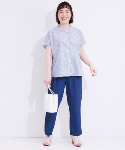 SHOO・LA・RUE / シューラルー シャツ・ブラウス | 【洗える/S-LL】涼やかで好印象 サッカーブラウス | 詳細20