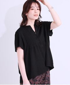 SHOO・LA・RUE / シューラルー シャツ・ブラウス | 【洗える/S-LL】ふわりシルエットが涼しげ フロントボタンブラウス