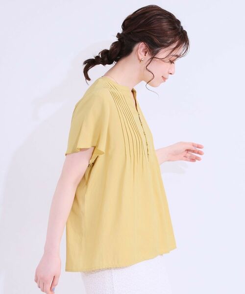 SHOO・LA・RUE / シューラルー シャツ・ブラウス | 【洗える/S-LL】ふわりシルエットが涼しげ フロントボタンブラウス | 詳細10