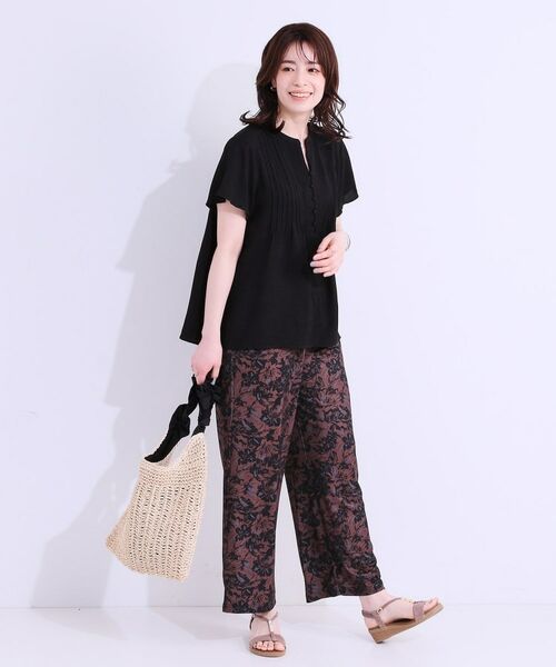 SHOO・LA・RUE / シューラルー シャツ・ブラウス | 【洗える/S-LL】ふわりシルエットが涼しげ フロントボタンブラウス | 詳細7