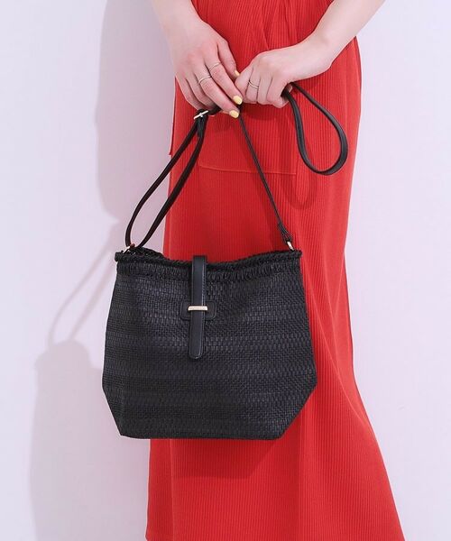 SHOO・LA・RUE/シューラルー ペーパーショルダーバッグ ブラック(019) 00 SHOO・LA・RUE/シューラルー ペーパーショルダーバッグ ブラック(019) 00