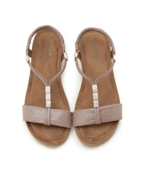 SHOO・LA・RUE / シューラルー サンダル | ビジューYストラップサンダル | 詳細4