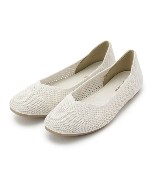 SHOO・LA・RUE/シューラルー 洗える透かし編みニットパンプス オフホワイト(003) 35(23.5cm) SHOO・LA・RUE/シューラルー 洗える透かし編みニットパンプス オフホワイト(003) 35(23.5cm)