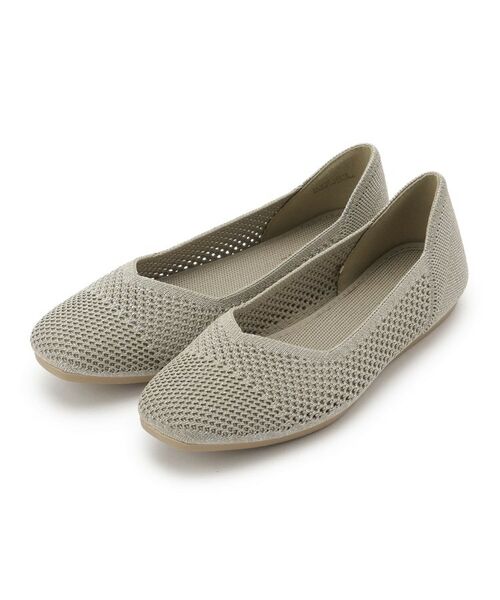SHOO・LA・RUE/シューラルー 洗える透かし編みニットパンプス ゴールド(007) 35(23.5cm) SHOO・LA・RUE/シューラルー 洗える透かし編みニットパンプス ゴールド(007) 35(23.5cm)