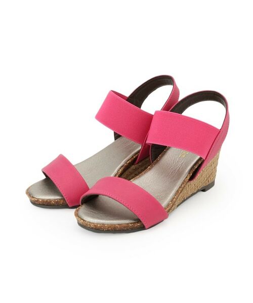 SHOO・LA・RUE / シューラルー サンダル | 【高レビュー/累計販売35万足突破】片手ではけるサンダル シューダル 25SS(ピンク(073))