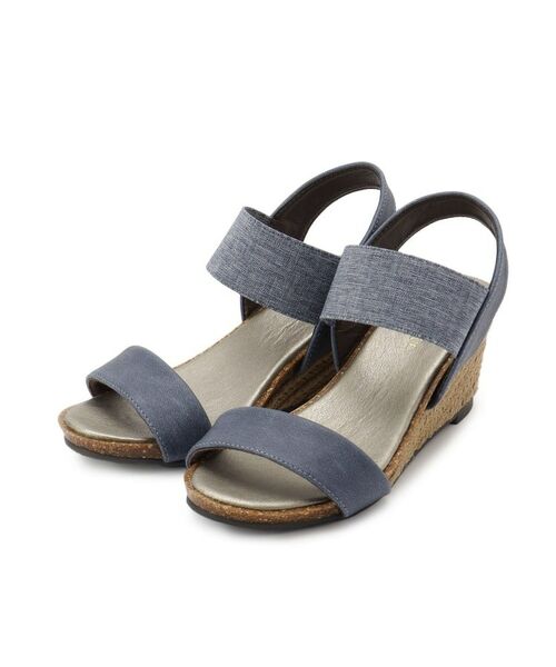 SHOO・LA・RUE/シューラルー 片手ではけるサンダル シューダル 25SS ネイビー(094) 35(23.5cm) SHOO・LA・RUE/シューラルー 片手ではけるサンダル シューダル 25SS ネイビー(094) 35(23.5cm)