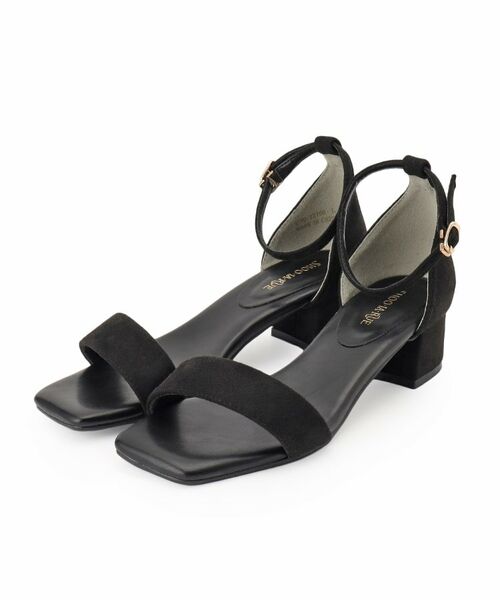 SHOO・LA・RUE/シューラルー アンクルストラップサンダル ブラック(019) 45(24.5cm) SHOO・LA・RUE/シューラルー アンクルストラップサンダル ブラック(019) 45(24.5cm)