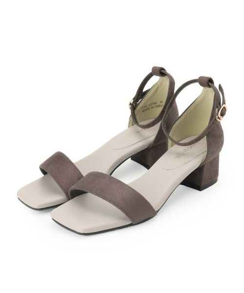 SHOO・LA・RUE/シューラルー アンクルストラップサンダル グレージュ(050) 45(24.5cm) SHOO・LA・RUE/シューラルー アンクルストラップサンダル グレージュ(050) 45(24.5cm)