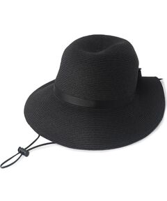 SHOO・LA・RUE / シューラルー ハット | 【UV】リボン付きブレードキャペリンハット【サイズ調整／あご紐付き】