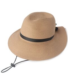 SHOO・LA・RUE / シューラルー ハット | 【UV】リボン付きブレードキャペリンハット【サイズ調整／あご紐付き】