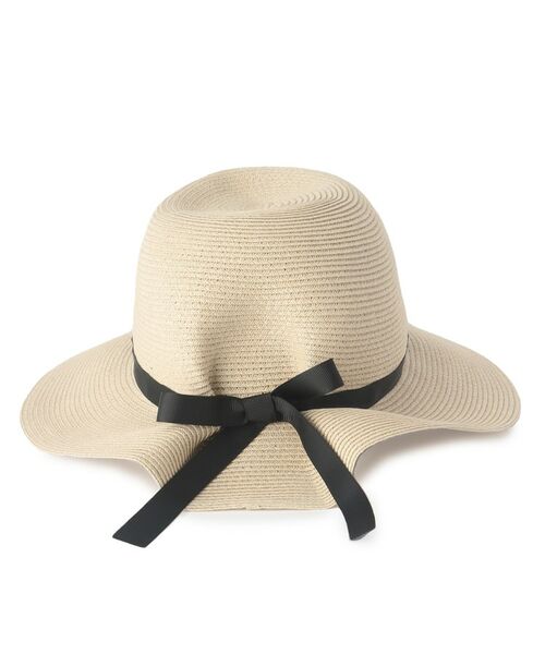 SHOO・LA・RUE / シューラルー ハット | 【UV】リボン付きブレードキャペリンハット【サイズ調整／あご紐付き】 | 詳細2