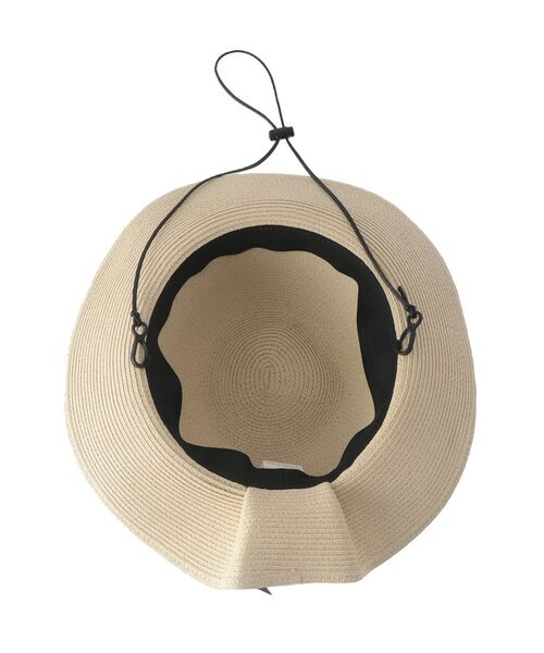 SHOO・LA・RUE / シューラルー ハット | 【UV】リボン付きブレードキャペリンハット【サイズ調整／あご紐付き】 | 詳細4