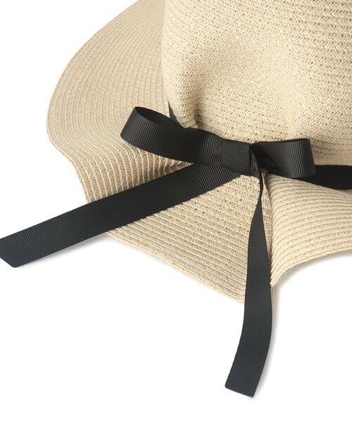 SHOO・LA・RUE / シューラルー ハット | 【UV】リボン付きブレードキャペリンハット【サイズ調整／あご紐付き】 | 詳細5