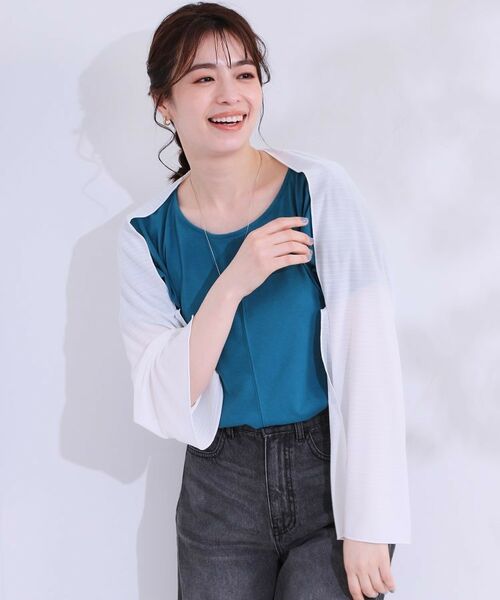 SHOO・LA・RUE / シューラルー カーディガン・ボレロ | 【洗える/UV／接触冷感】ひんやり2WAYボレロ | 詳細1