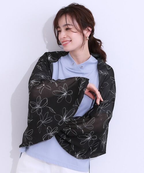 SHOO・LA・RUE/シューラルー 【接触冷感】コンパクトボレロ ブラック(019) 00 SHOO・LA・RUE/シューラルー 【接触冷感】コンパクトボレロ ブラック(019) 00