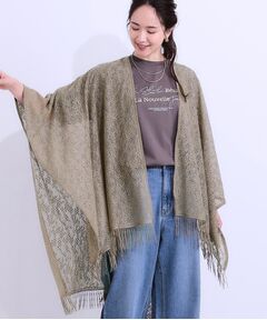 ウールダブルフェイス フーテッドポンチョ （ポンチョ