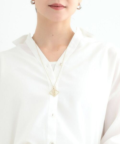 SHOO・LA・RUE / シューラルー ネックレス・ペンダント・チョーカー | スクエアエポカラーモチーフネックレス | 詳細5