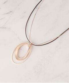 SHOO・LA・RUE / シューラルー ネックレス・ペンダント・チョーカー | オーバル2連コードネックレス