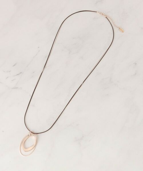 SHOO・LA・RUE / シューラルー ネックレス・ペンダント・チョーカー | オーバル2連コードネックレス | 詳細2