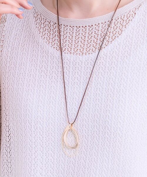 SHOO・LA・RUE / シューラルー ネックレス・ペンダント・チョーカー | オーバル2連コードネックレス | 詳細5