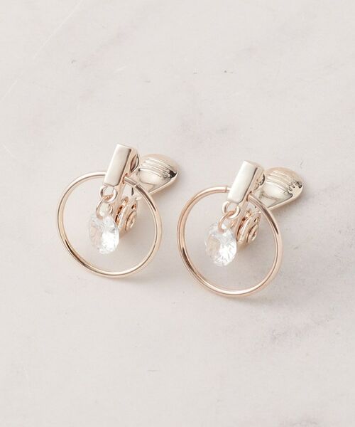 SHOO・LA・RUE / シューラルー ピアス・イヤリング | 【痛くなりにくい】ビジューフープイヤリング | 詳細1