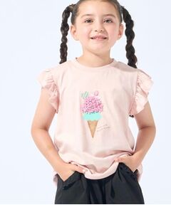 SHOO・LA・RUE / シューラルー Tシャツ | 【100-150cm/ひんやり】花びらモチーフTシャツ