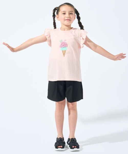 SHOO・LA・RUE / シューラルー Tシャツ | 【100-150cm/ひんやり】花びらモチーフTシャツ | 詳細10