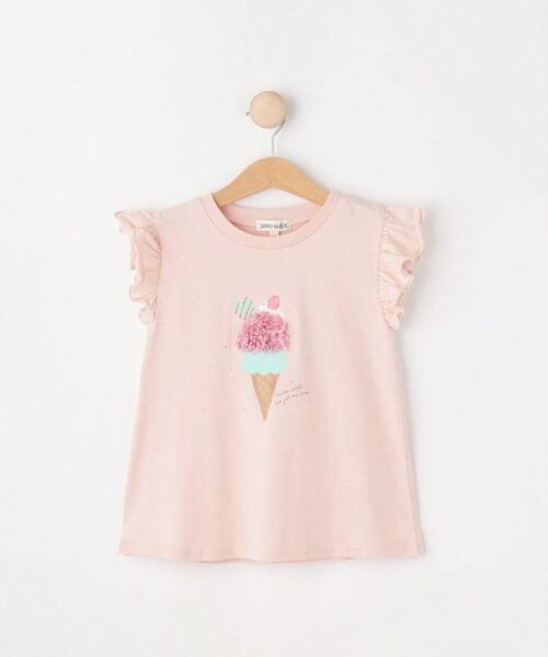 SHOO・LA・RUE / シューラルー Tシャツ | 【100-150cm/ひんやり】花びらモチーフTシャツ | 詳細2