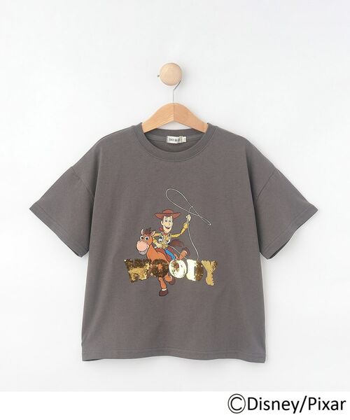 SHOO・LA・RUE/シューラルー 【DISNEY】トイ・ストーリー スパンコールTシャツ チャコールグレー(014) 11(110cm) SHOO・LA・RUE/シューラルー 【DISNEY】トイ・ストーリー スパンコールTシャツ チャコールグレー(014) 11(110cm)