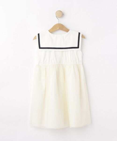 SHOO・LA・RUE / シューラルー ワンピース | 【100-150cm】チュール使いに心躍る セーラーカラーワンピース | 詳細2