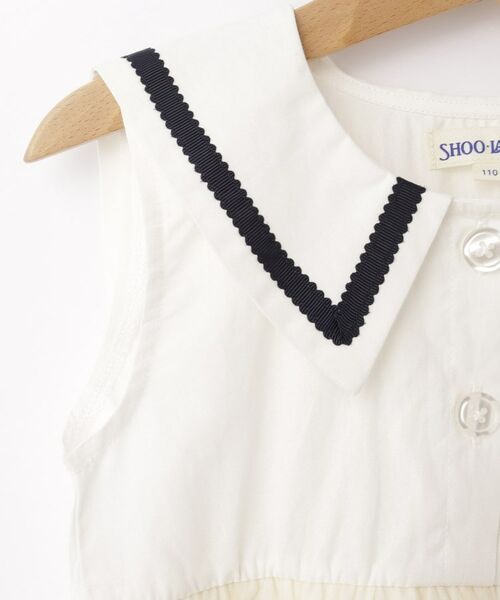 SHOO・LA・RUE / シューラルー ワンピース | 【100-150cm】チュール使いに心躍る セーラーカラーワンピース | 詳細4