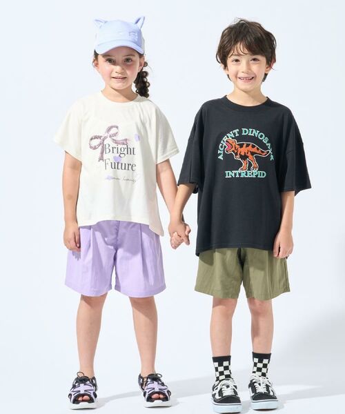 SHOO・LA・RUE / シューラルー ショート・ハーフ・半端丈パンツ | 【100-150cm/ひんやり/水陸両用】配色コード使いハーフパンツ | 詳細14