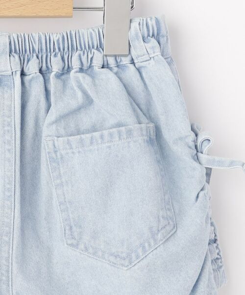 SHOO・LA・RUE / シューラルー ショート・ハーフ・半端丈パンツ | 【100-150cm】シャーリングがポイント ケミカルデニムショートパンツ | 詳細6