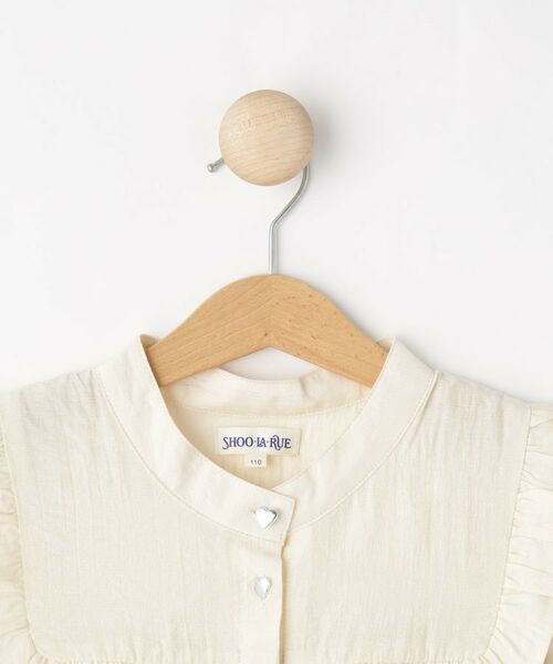 SHOO・LA・RUE / シューラルー シャツ・ブラウス | 【110-150cm】ハートボタンがアクセント ノースリーブブラウス | 詳細4