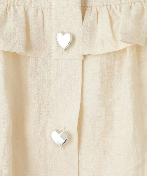 SHOO・LA・RUE / シューラルー シャツ・ブラウス | 【110-150cm】ハートボタンがアクセント ノースリーブブラウス | 詳細8