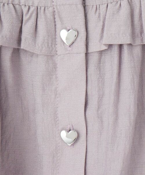 SHOO・LA・RUE / シューラルー シャツ・ブラウス | 【110-150cm】ハートボタンがアクセント ノースリーブブラウス | 詳細9
