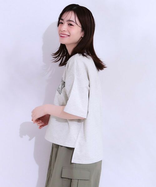 SHOO・LA・RUE / シューラルー カットソー | 【S-LL】ゆるっと大人カジュアルに 柄ロゴアソート ミニ裏毛トップス | 詳細10