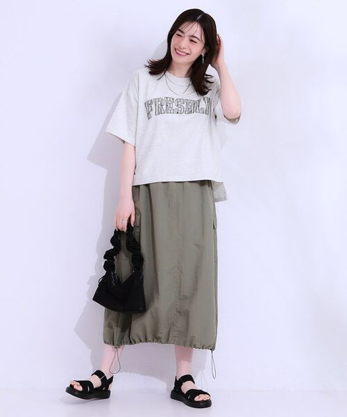 SHOO・LA・RUE / シューラルー カットソー | 【S-LL】ゆるっと大人カジュアルに 柄ロゴアソート ミニ裏毛トップス | 詳細11