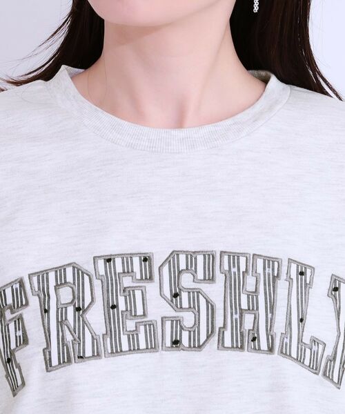 SHOO・LA・RUE / シューラルー カットソー | 【S-LL】ゆるっと大人カジュアルに 柄ロゴアソート ミニ裏毛トップス | 詳細16