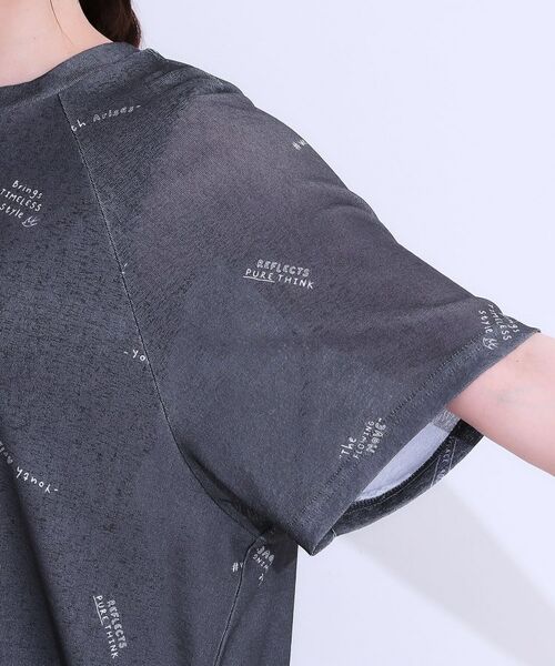 SHOO・LA・RUE / シューラルー Tシャツ | 【洗える/S-LL】ゆるっとこなれ見え 総柄プリント シアーTシャツ | 詳細17